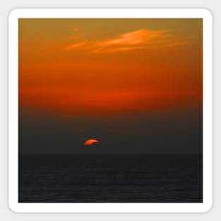 Cloudy sunset seascape Sticker